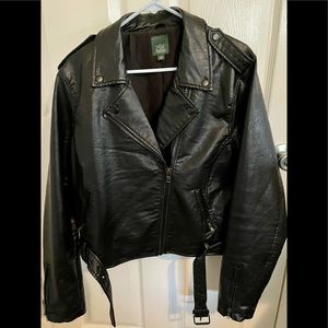 Ladies soft leather-like jacket